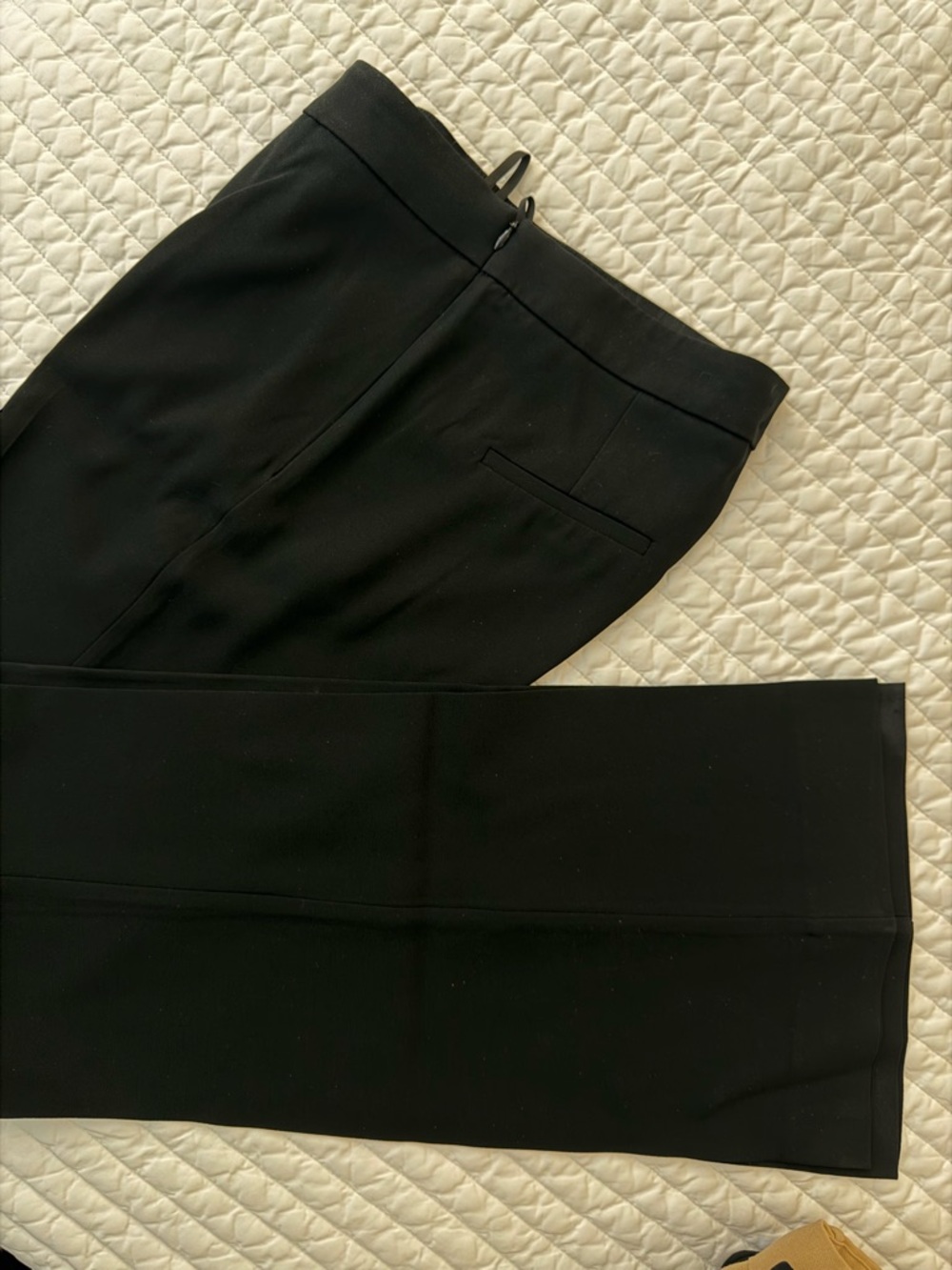 Babaton Black Pants — Tailored Slightly Flared Leg